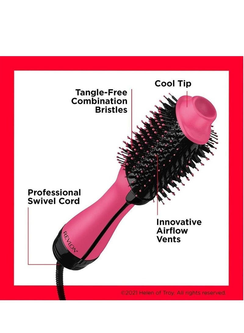 ريفلون أدوات الشعر ريفلون صالون مجفف الشعر ومكثف الشعر بخطوة واحدة، إصدار جديد باللون الوردي، تقنية الأيونات والسيراميك، للشعر المتوسط ​​إلى الطويل Rvdr5222Puk - Image 3