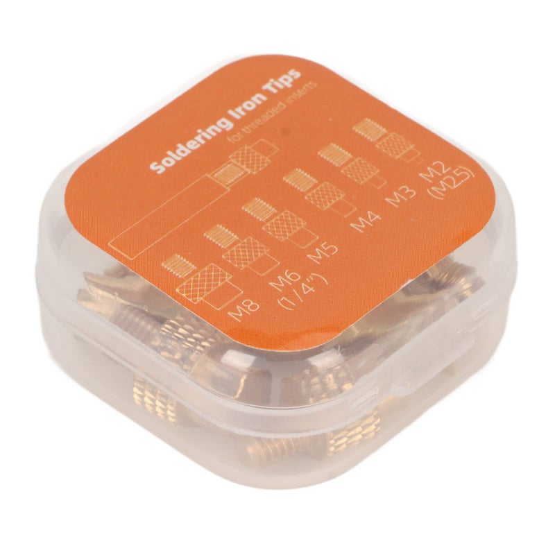 Brass M8 Universal Soldering Tips for 3D Printer Heat Set Inserts Easy Thread Replacement - Image 2
