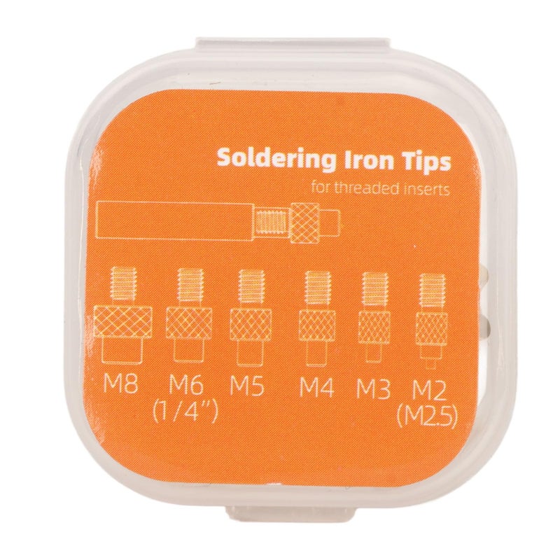 Brass M8 Universal Soldering Tips for 3D Printer Heat Set Inserts Easy Thread Replacement - Image 5