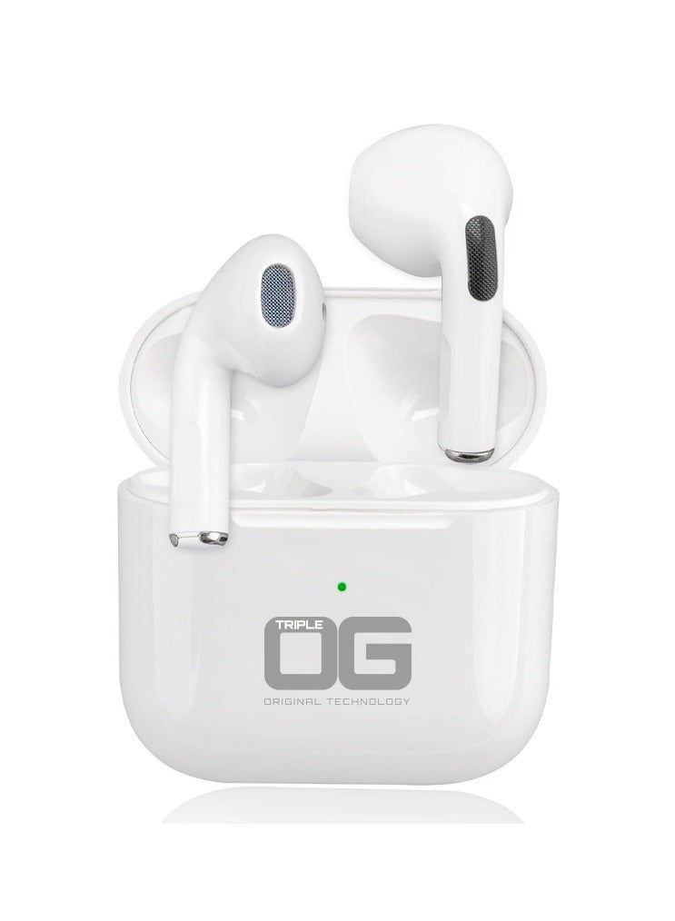 Triple OG TOG Air 3 Active Noise Cancelling And True Wireless White - Image 1