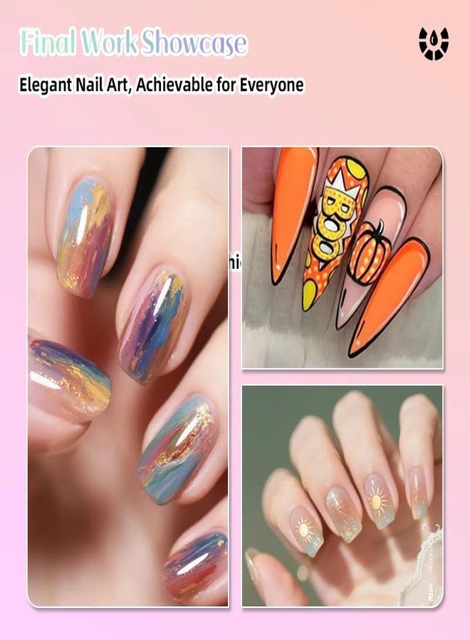 Talzpro 12 Colors Nail Art Pens Set, New Nail Art Markers for Gel Nails, DIY Nail Art Marker Drawing Painting Liner Pen, Nail Art Tools for Graffiti Dotting Drawing Painting Point Liner DIY - Image 5