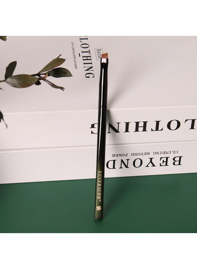 Reverse M14 Blade Eyeliner Brush, Ultra-fine Angled Flat Eyelid Brush, Down To Tear Trough, Beginner-friendly Portable Eyebrow Brush And Eyeliner Brush