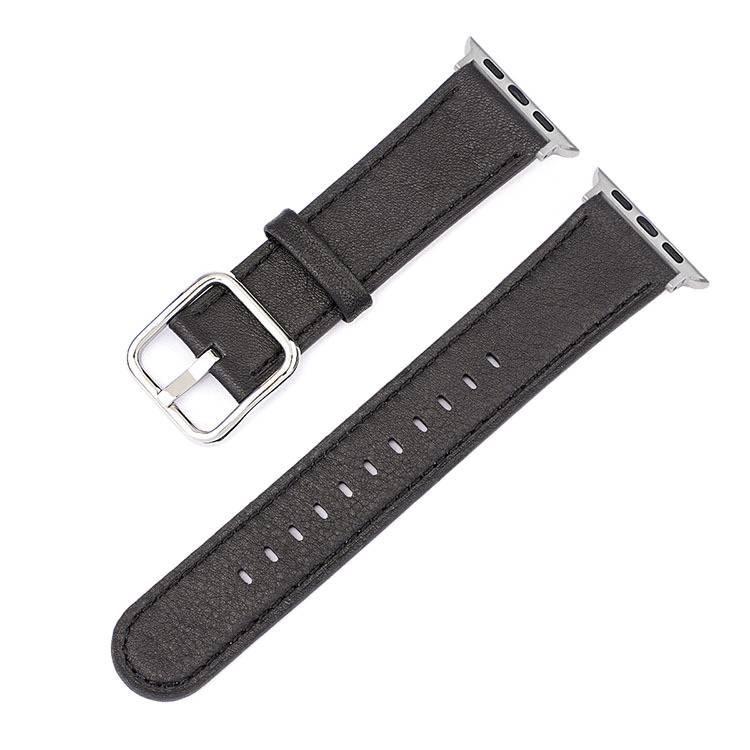 سوار ساعة ذكية سوار جلدي كلاسيكي متوافق باللون وردي قابل للتعديل مع Apple Watch 38/40/41/42/44/45/49mm بملاءمة قابلة للتعديل وحزام بديل - Image 5