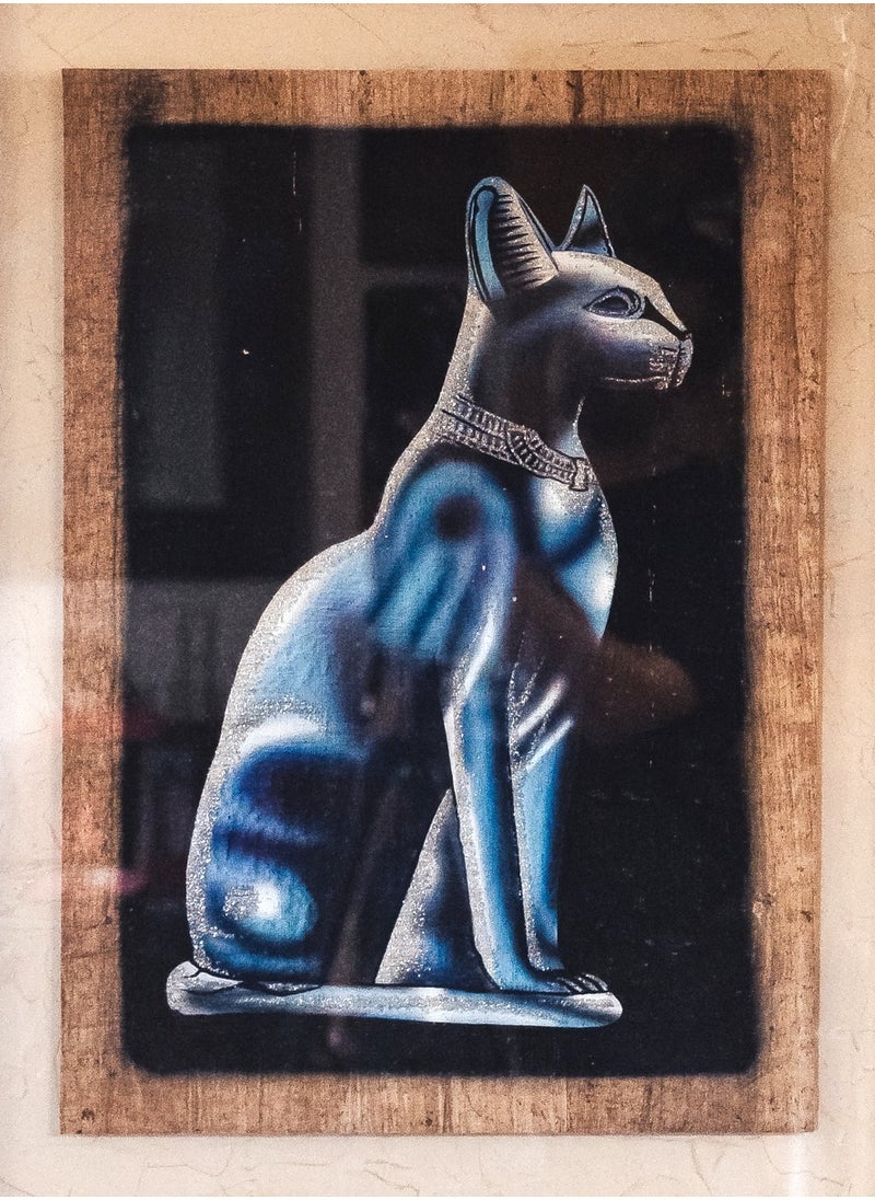 Generic Illuminated Pharaonic ca papyrus, size 40x60cm blue  - Image 1