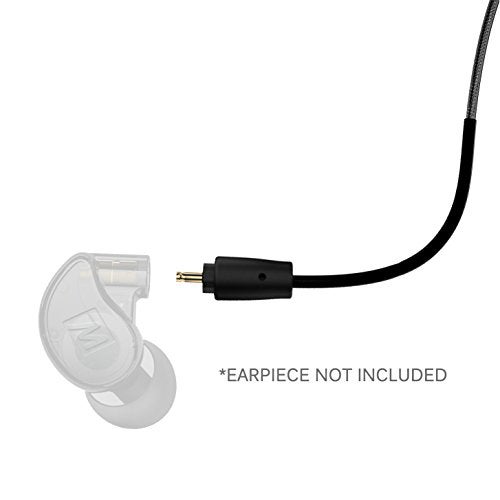 MEE audio MX PRO Series and M6 PRO Replacement Headset Cable with In-line Microphone and Remote (Black) - Image 4