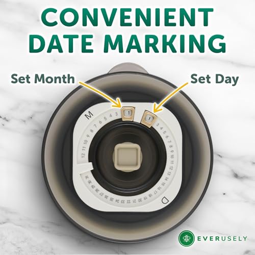 Everusely Vacuum Sealed Food Containers with Date Marking - Set of 3 Stainless Steel Metal Lunch Storage with Translucent Lids - Leakproof & Food Grade - Kitchen Nesting Bowls - Image 4