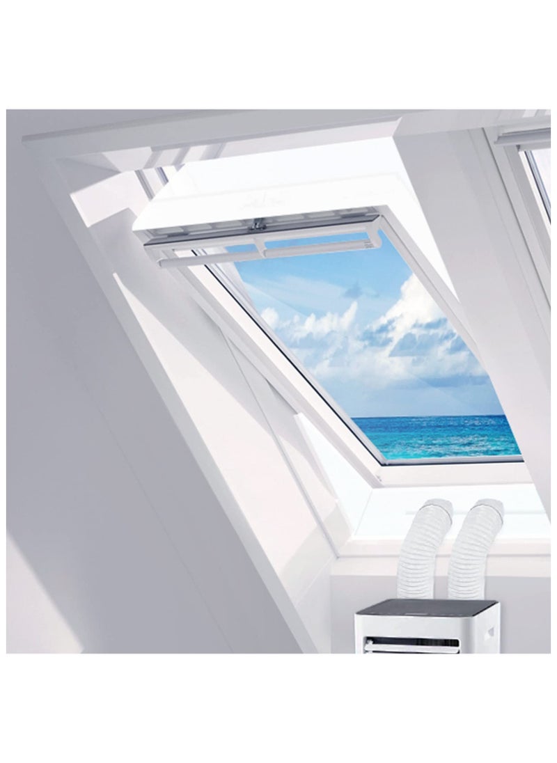 SYOSI - Centre Pivot Roof Window Sealing Kit, for Portable Air-Conditioner and Tumble Dryer, Works with Every Mobile Air-Conditioning Unit, Window Kit, for Window Perimeter up to 390 cm (230cm x 2 Set) - Image 1