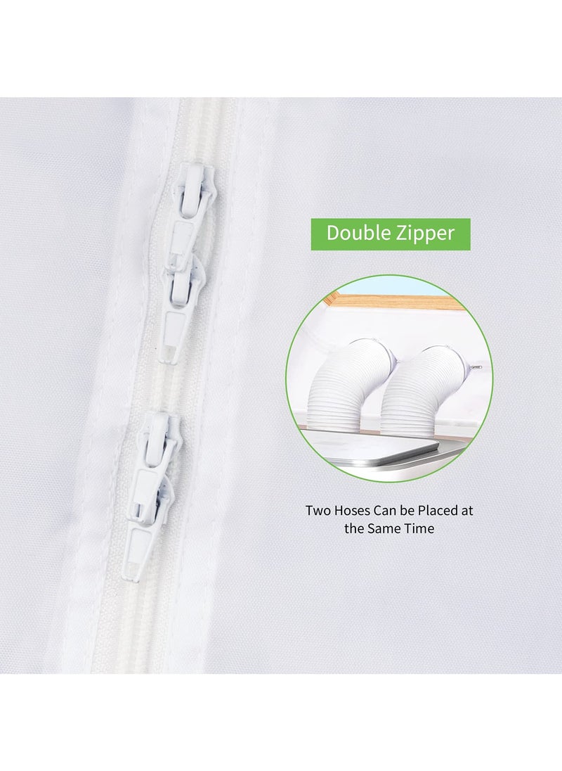 SYOSI - Centre Pivot Roof Window Sealing Kit, for Portable Air-Conditioner and Tumble Dryer, Works with Every Mobile Air-Conditioning Unit, Window Kit, for Window Perimeter up to 390 cm (230cm x 2 Set) - Image 1