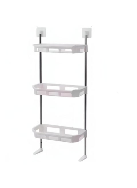 Storage Organizer - Over-The-Toilet Solution For Maximizing Space And Sorting Bathroom Essentials Without Drilling, Perfect Shelves For Small Bathrooms With Adhesive, Multi-Colored