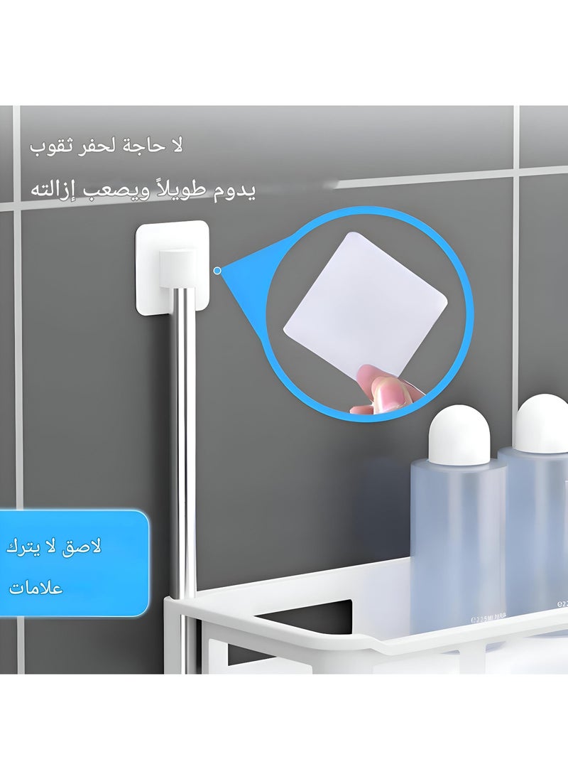 Generic - Storage Organizer - Over-The-Toilet Solution For Maximizing Space And Sorting Bathroom Essentials Without Drilling, Perfect Shelves For Small Bathrooms With Adhesive, Multi-Colored - Image 1