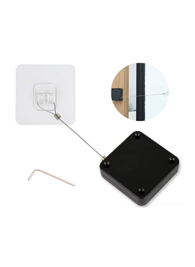 ToolHouse - Punch Free Automatic Sensor Door Closer Automatic Door Closer with Pull Cord 1200g Pull Multifunctional Function Auto Door Closer - Image 1