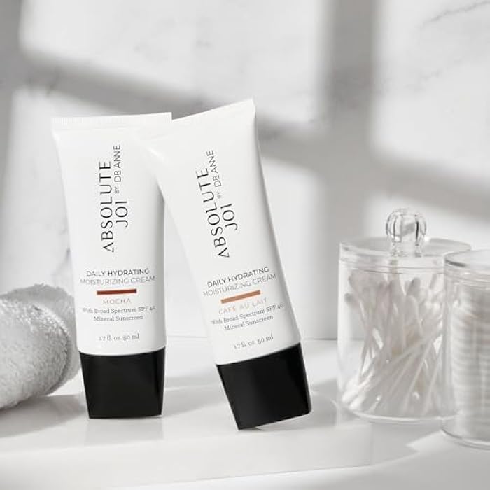 absolutejoi Daily Hydrating Moisturizing Cream SPF 40 Tinted Mineral Sunscreen, Broad-Spectrum & Blue Light Blocking, Fragrance-Free for Sensitive Skin, Available in Two Sheer Tints, 1.7 oz - Image 5