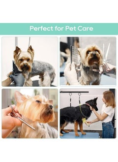 TOPINCN Dog Grooming Restraint Rope, Adjustable Pet Grooming Leash Pet Grooming Table Harness for Pet Grooming Table Pet Grooming Loop(Yellow and Blue)  - Image 3