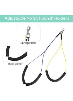 TOPINCN Dog Grooming Restraint Rope, Adjustable Pet Grooming Leash Pet Grooming Table Harness for Pet Grooming Table Pet Grooming Loop(Yellow and Blue)  - Image 4