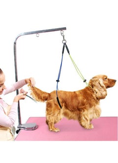 TOPINCN Dog Grooming Restraint Rope, Adjustable Pet Grooming Leash Pet Grooming Table Harness for Pet Grooming Table Pet Grooming Loop(Yellow and Blue)  - Image 2