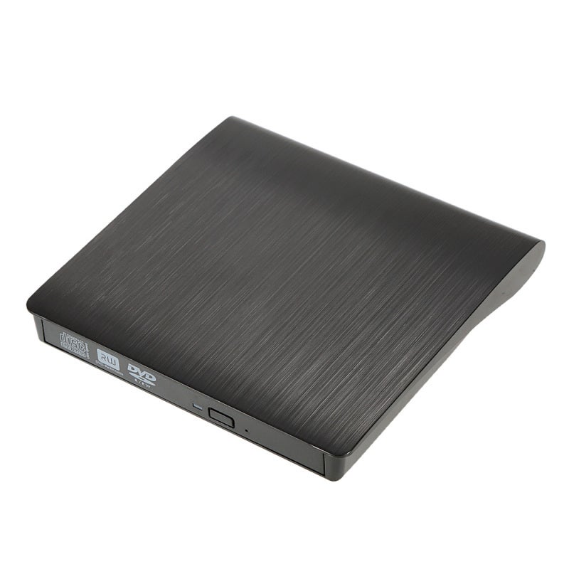 External DVD Burner: Black USB 3.0, 5Gbp/s High Speed, Plug And Play DVD-RW Drive - Wide System Compatible DVD Drive for Home Office, Laptop & Desktop Use - Image 1