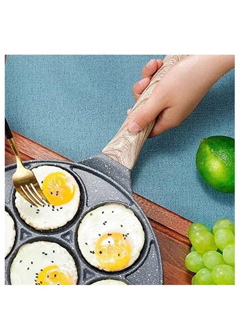 صينية فطائر مع 7 قوالب حيوانات للفطائر، مقلاة غير لاصقة، مناسبة للفطائر والبيض. - Image 2