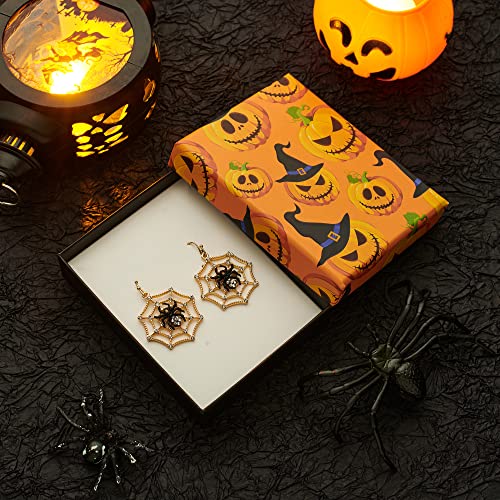 WOWORAMA Halloween Spider Web Earrings for Women Halloween Decor Earrings for Women Vintage Sparkly Spider Web Drop Dangle Earring Jewelry - Image 5