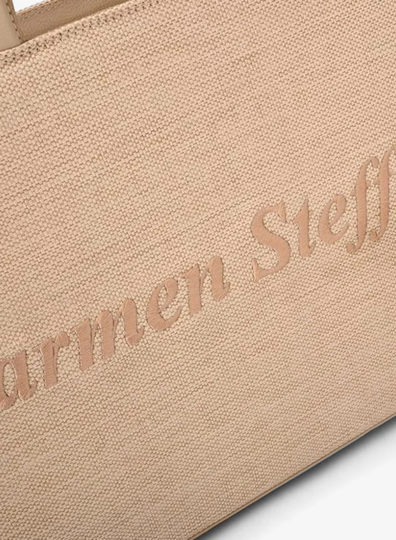 Carmen Steffens  Hazelnut Embroidered Tote Bag Carmen Steffens for Women | Best Price UAE