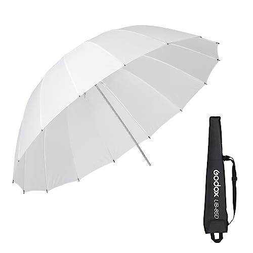 Godox UB85D 335in85cm Parabolic Translucent Umbrella White Shoot Through Photography Umbrella with Carry Bag Portable for Vedio Studio Shooting Speedlite - Image 1