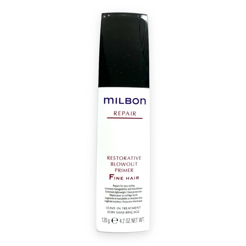 Milbon Repair Restorative Blowout Primer FINE Hair 4.2 oz - Image 1
