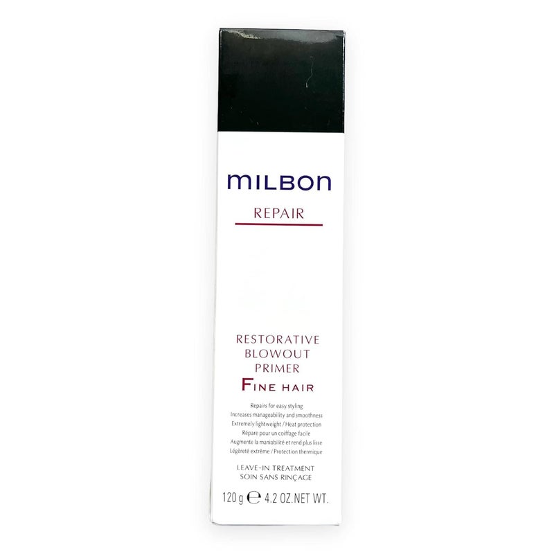 Milbon Repair Restorative Blowout Primer FINE Hair 4.2 oz - Image 3