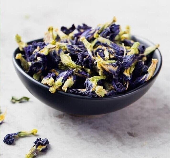 THE NAGRAJ TEA Blue Tea-Butterfly Pea Flower Tea -Plant Based |Anti Oxidant Rich| Caffeine Free - Detox Tea - Flower Based |Herbal Tea |Non-GMO - Vegan | 50gm (pack of2) - Image 2