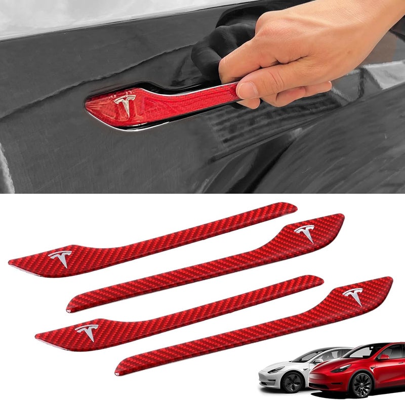 ONKENTET 4 Pcs Door Handle Cover for Tesla Model 3 & Y - Image 1