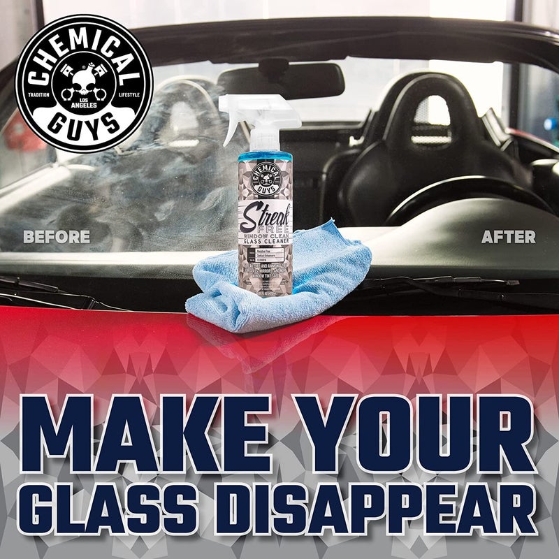 Chemical Guys Glass Cleaner Streak Free Window Spray - Works on Glass, Mirrors, Screens - Ammonia-Free, Safe on Tinted Windows, Car Windshield Cleaner for Trucks, SUVs, Home - 16 oz (Pack of 2) - Image 2