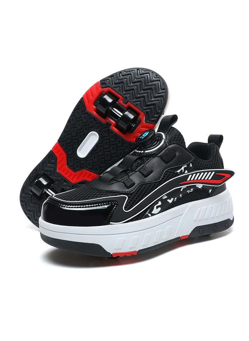 MaBaby Kids Roller Skate Shoes Fashion With Four Wheels Sport Sneaker Outdoor for Kids For Boys Girls  - Image 1