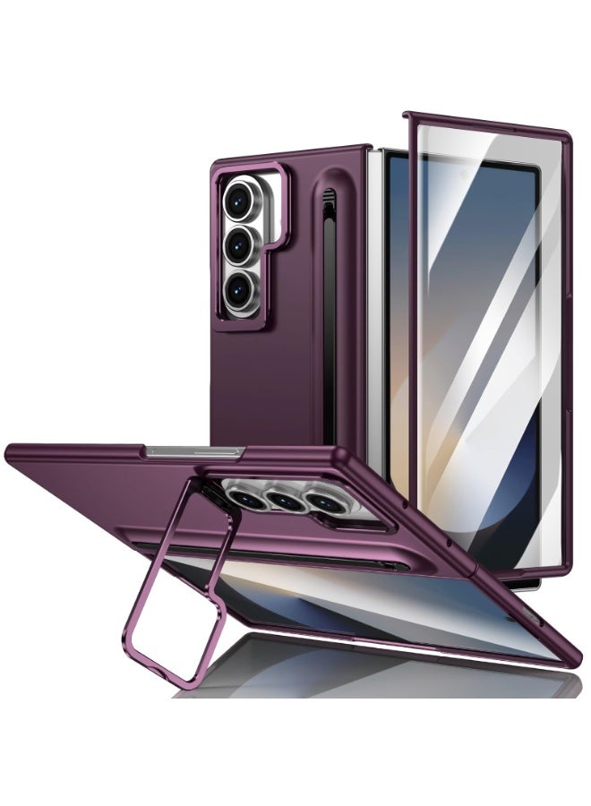 عام for Samsung Galaxy Z Fold 7 Case with Camera Stand, Case with Screen Protector Folding Series Protective Cover W/Regular Stylus Case Cover - Image 1