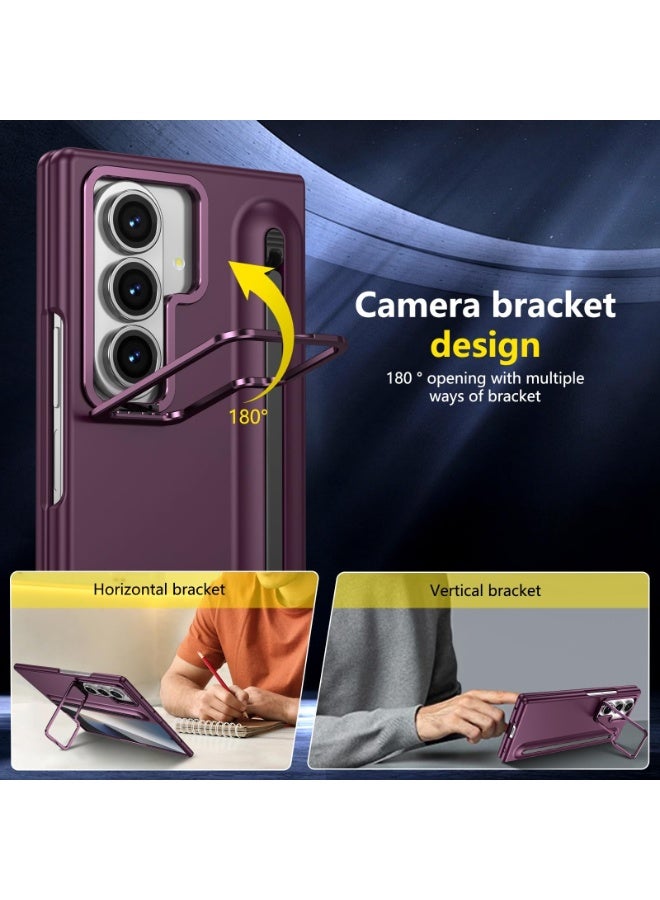 عام for Samsung Galaxy Z Fold 7 Case with Camera Stand, Case with Screen Protector Folding Series Protective Cover W/Regular Stylus Case Cover - Image 5