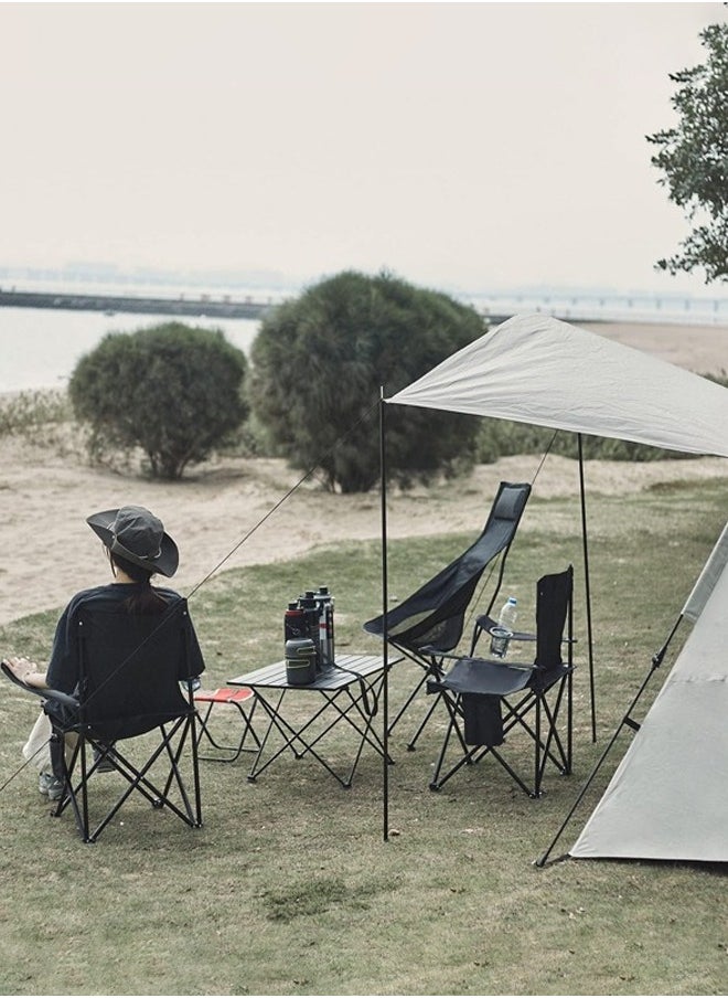 Cady One Folding Camping Chair with Armrests and Cup Holder Fishing Chairs with Carrying Bag Lightweight Portable Beach Chair Perfect for Trips and Travel (colors may vary)  - Image 4