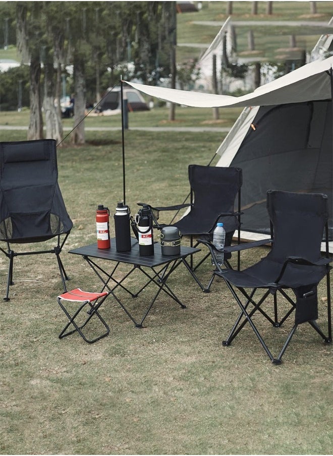 Cady One Folding Camping Chair with Armrests and Cup Holder Fishing Chairs with Carrying Bag Lightweight Portable Beach Chair Perfect for Trips and Travel (colors may vary)  - Image 5