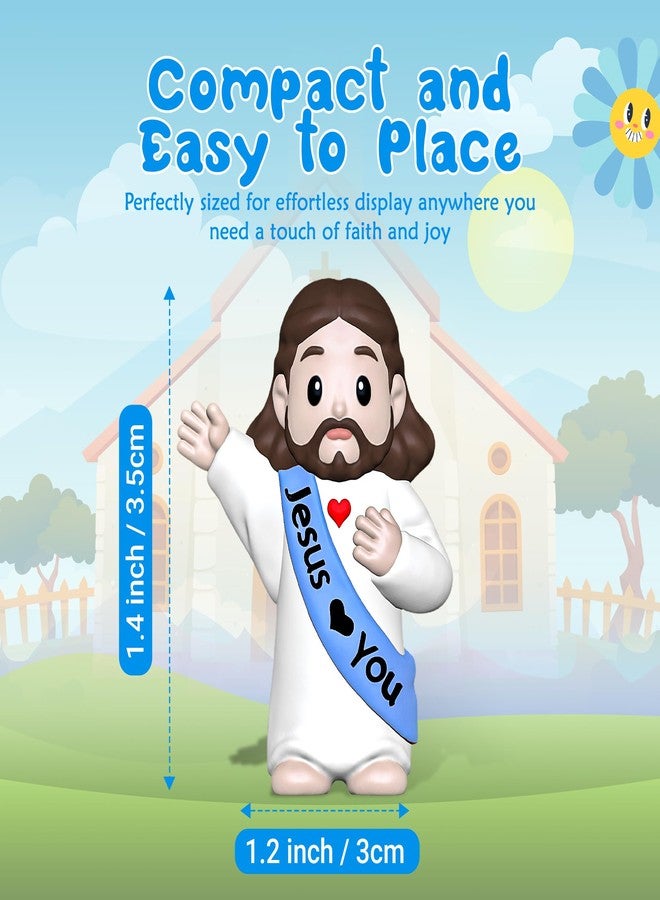 Imerance 105 PCS Little Jesus Figures,Mini Jesus Figurines - Tiny Statues for Easter Egg Stuffers,Religious Gifts,Parties,Baptism Gifts,Multicolor Miniature Decorations,Hide and Seek Figurines（Multicolor） - Image 2