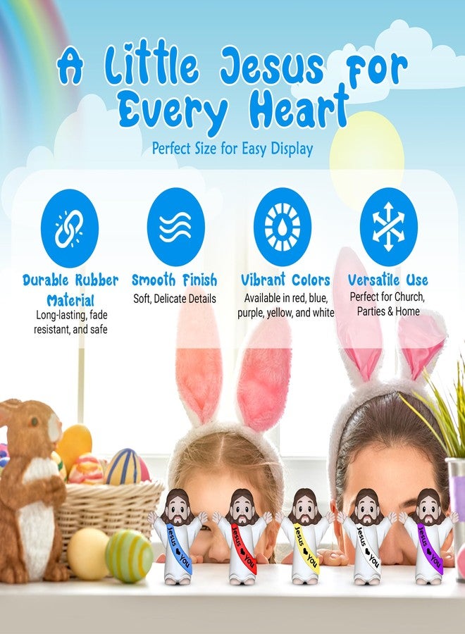 Imerance 105 PCS Little Jesus Figures,Mini Jesus Figurines - Tiny Statues for Easter Egg Stuffers,Religious Gifts,Parties,Baptism Gifts,Multicolor Miniature Decorations,Hide and Seek Figurines（Multicolor） - Image 5