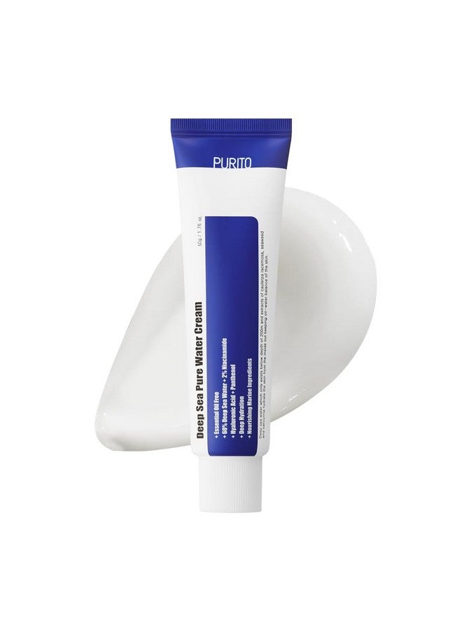 بوريتو كريم ماء البحر النقي من بوريتو [خالٍ من الزيوت العطرية] 50 جم/1.7 أونصة سائلة، كريم مرطب للوجه، كريم مائي للوجه، نباتي - Image 1