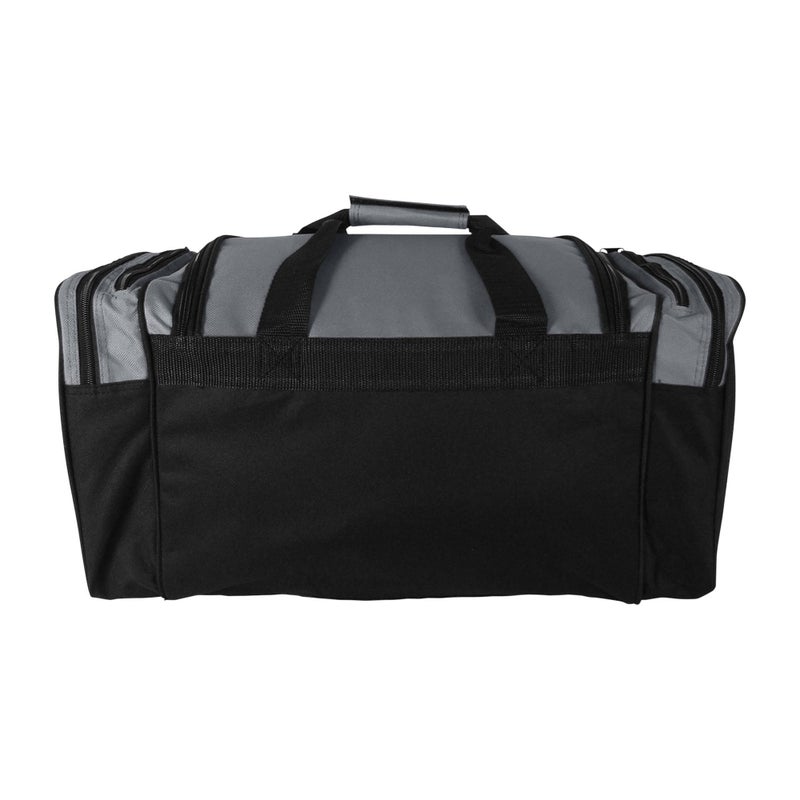 DALIX حقيبة دفل رياضية DALIX 20" مع جيوب شبكية وقيم للسفر إلى الصالة الرياضية (رمادي) - Image 4