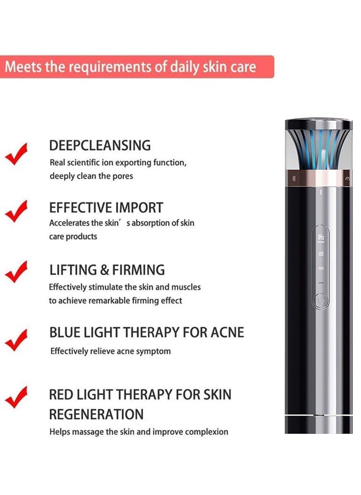 Perfii RF and EMS Facial Device S316 Food-Grade Stainless Steel Probe Three Adjustable Energy Levels RF Modes for Eyes, Face, and Body EMS Micro-Current for Smoother Facial Lines  - Image 4