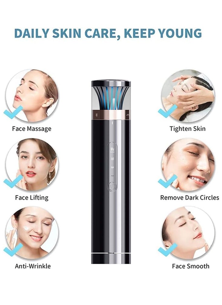 Perfii RF and EMS Facial Device S316 Food-Grade Stainless Steel Probe Three Adjustable Energy Levels RF Modes for Eyes, Face, and Body EMS Micro-Current for Smoother Facial Lines  - Image 2