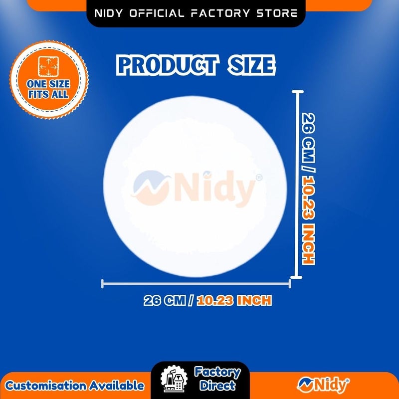 STORE77 بطانات أقفاص الطيور Nidy® 100 قطعة بطانات قفص الببغاء القابلة للتصرف أوراق بطانات أقفاص الطيور بطانات قفص الطيور بديل صينية الحفاظ على القفص، قماش غير منسوج مقصوص مسبقًا ملحقات (أبيض) - Image 3