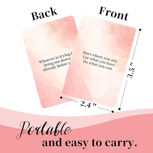 Tersus Badass Affirmation Cards - 53 Daily Motivational and Inspirational Cards for Women, Double-Sided, Christmas & Birthday Card for her, Perfect Inspirational Gifts for Women, Sisters, Best friends - Image 4
