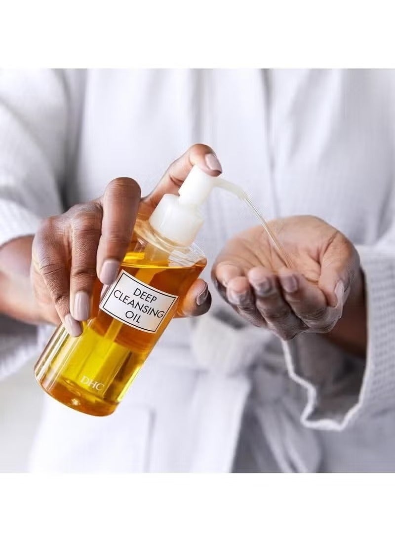 دي اتش سي زيت تنظيف الوجه ، إزالة المكياج ، تنظيف دون انسداد المسام ، خالي من البقايا ، خالي من العطور والملونات ، جميع أنواع الجلد ، 6.7 أوقية فلورية. - Image 2