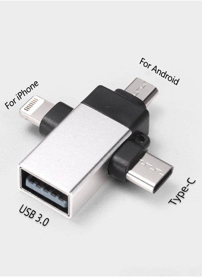 Generic - Lightning to USB Adapter,Lightning/USB C/Micro USB to USB Female OTG Adapter,Lightning to USB C Adapter,USB C to Lightning Cable Adapter for iPhone,MacBook Pro,iPad Pro and More - Image 1