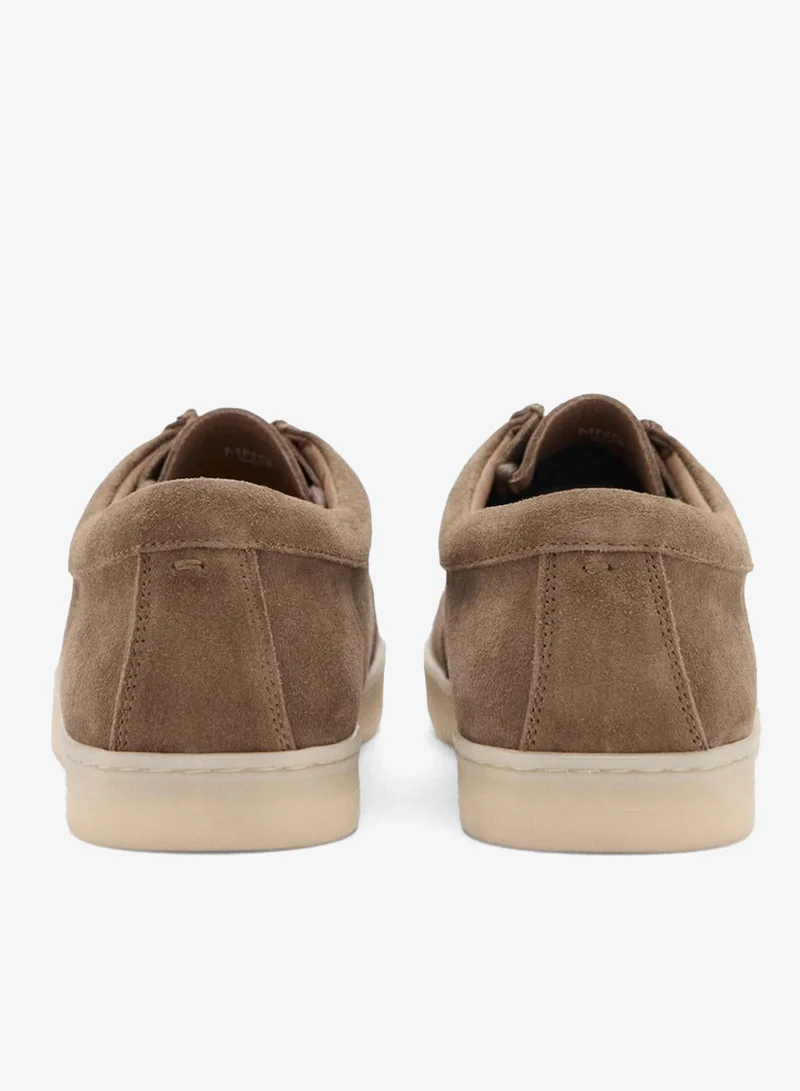 Mango Man Suede nautical shoes
