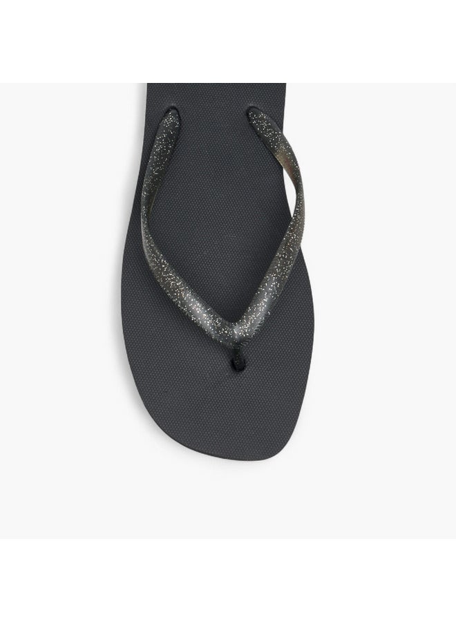 Celeste Women's Glitter Detail Flip Flops - Image 3