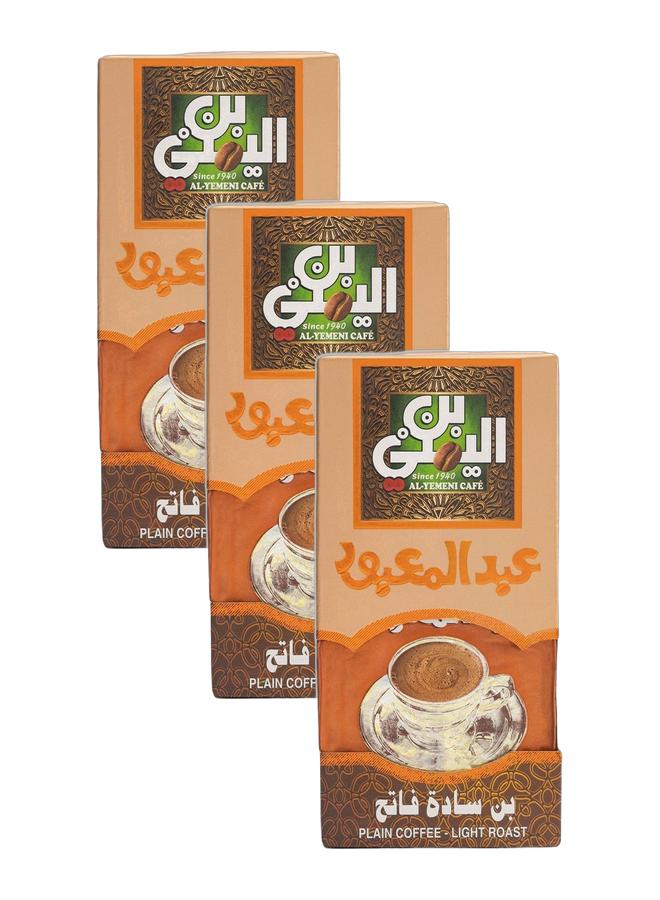 بن عبدالمعبود سادة مطحون – تحميص خفيف بدون هيل – 3 × 100 جم عبوة توفير