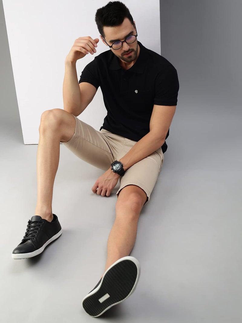 ONN Men's Black Half Sleeves Polo Collar T-Shirt with Pocket(Size : XX-Large) - Image 5