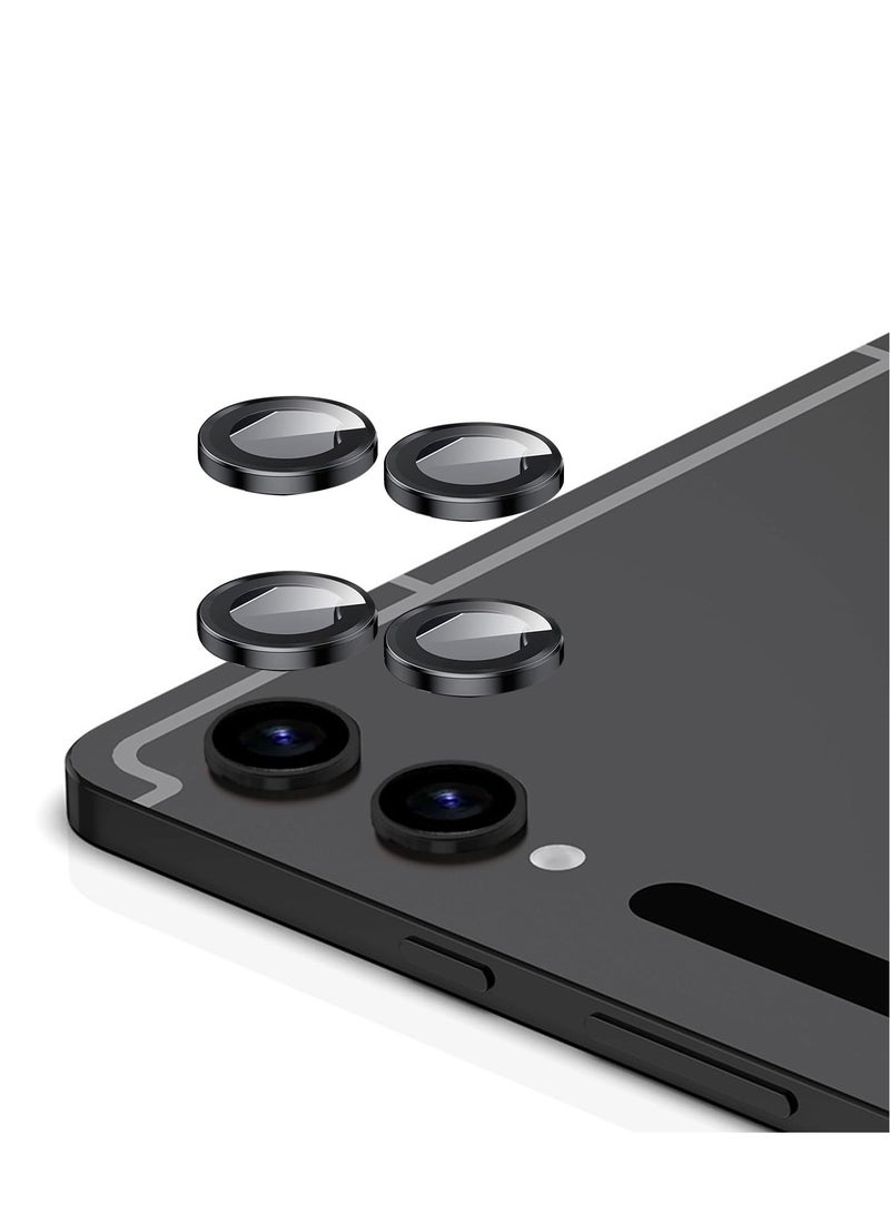 Excefore For Samsung Galaxy Tab S9 Ultra/ SM-X910/S9 Plus SM-X810/ S9 FE+ Camera Lens Protector, HD Clarity Anti Scratch Dustproof Tempered Glass Back Camera Lens Protector with Aluminum Edging (2 Pcs) - Image 1