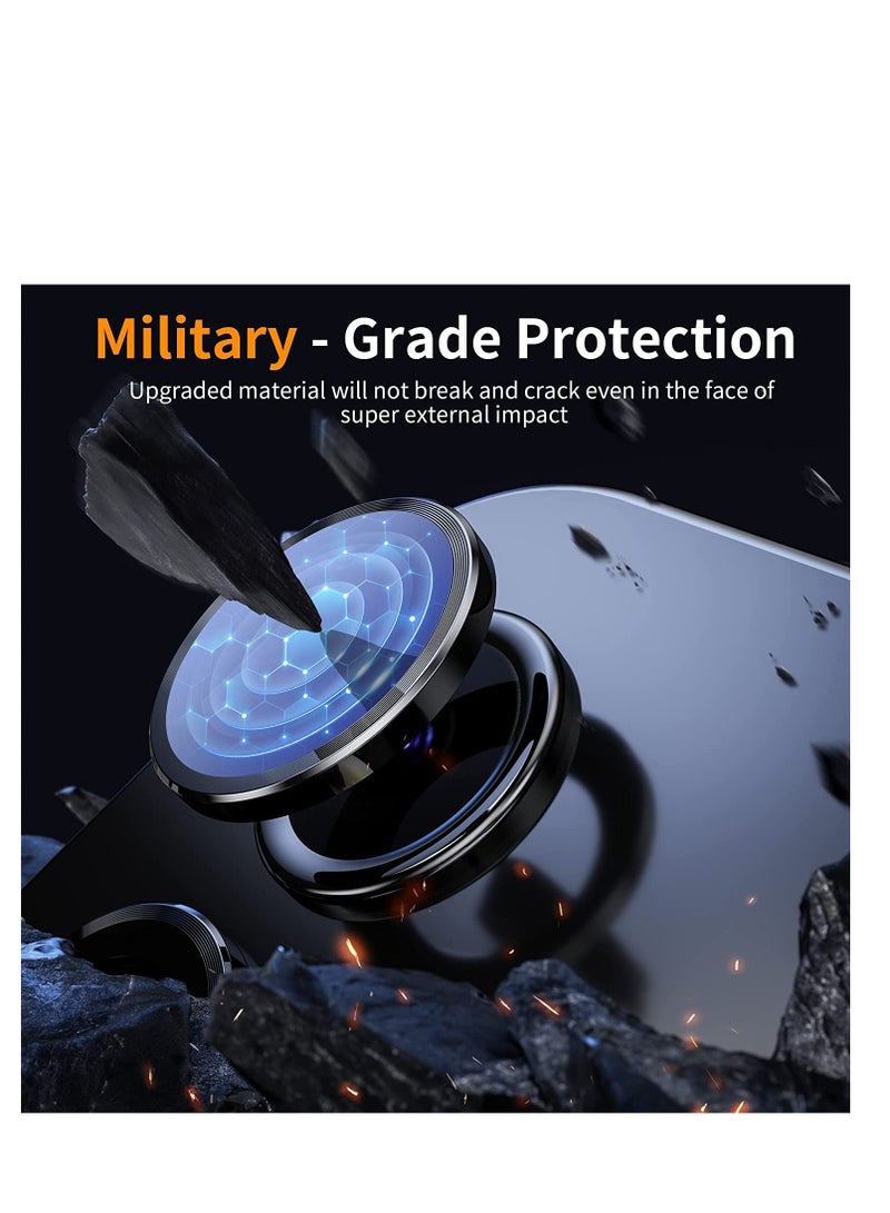 Excefore For Samsung Galaxy Tab S9 Ultra/ SM-X910/S9 Plus SM-X810/ S9 FE+ Camera Lens Protector, HD Clarity Anti Scratch Dustproof Tempered Glass Back Camera Lens Protector with Aluminum Edging (2 Pcs) - Image 2